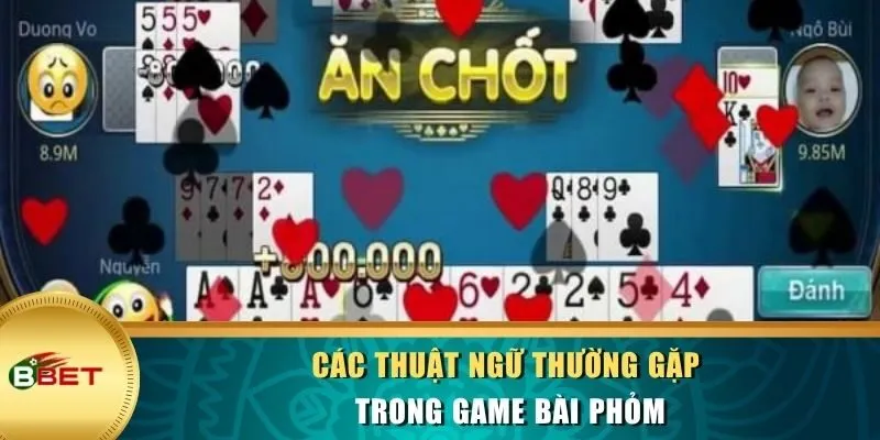 Các thuật ngữ thường gặp trong game bài Phỏm