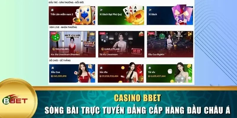 Casino BBET - Sòng Bài Trực Tuyến Đẳng Cấp Hàng Đầu Châu Á